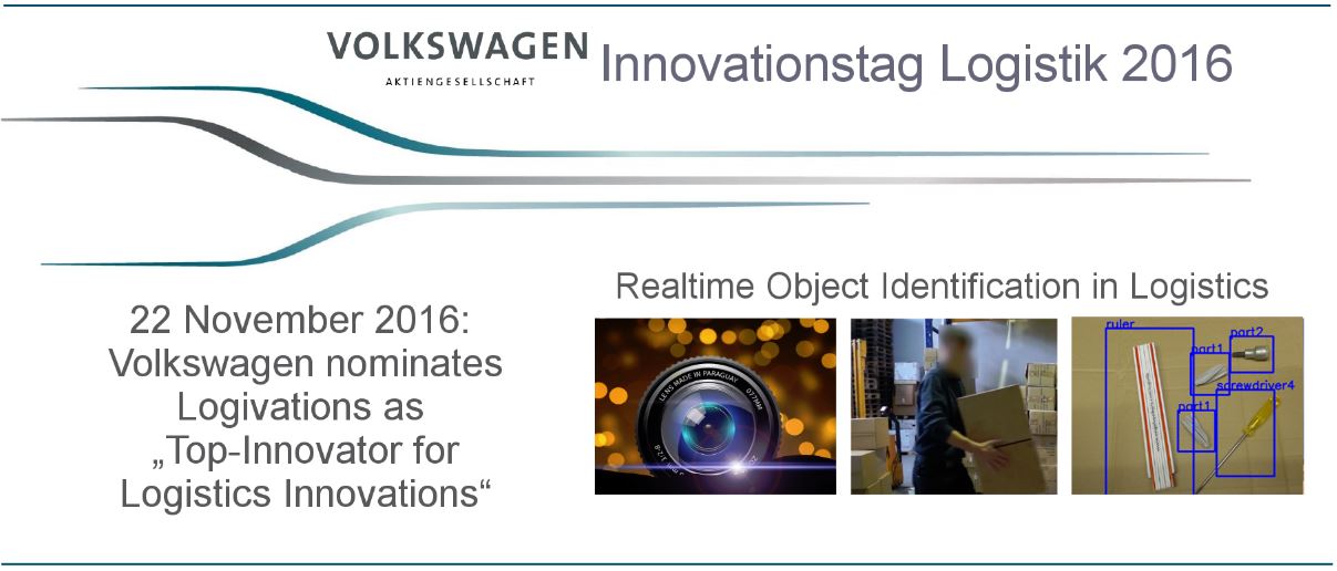 Volkswagen wählt Logivations zum „Top-Innovator für Logistics Innovations“